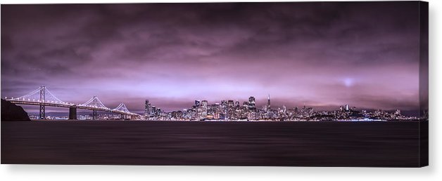 San Fransisco Cityscape Panorama by Brad Scott - Canvas Print