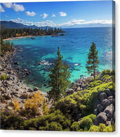 Sand Harbor Lookout By Brad Scott - Square - Canvas Print-8.000" x 8.000"-Lake Tahoe Prints