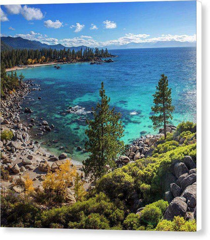 Sand Harbor Lookout By Brad Scott - Square - Canvas Print-8.000" x 8.000"-Lake Tahoe Prints