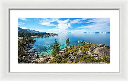 Sand Harbor Panoramic lookout - Framed Print
