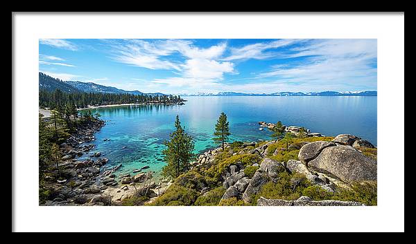 Sand Harbor Panoramic lookout - Framed Print