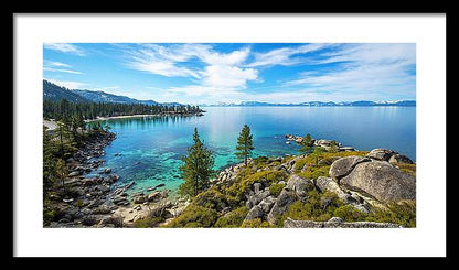 Sand Harbor Panoramic lookout - Framed Print