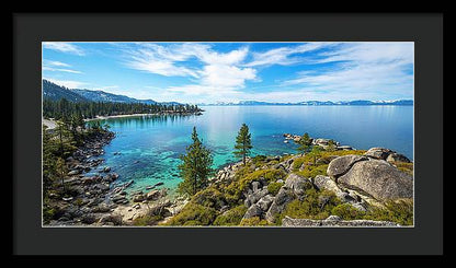 Sand Harbor Panoramic lookout - Framed Print