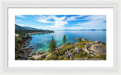 Sand Harbor Panoramic lookout - Framed Print
