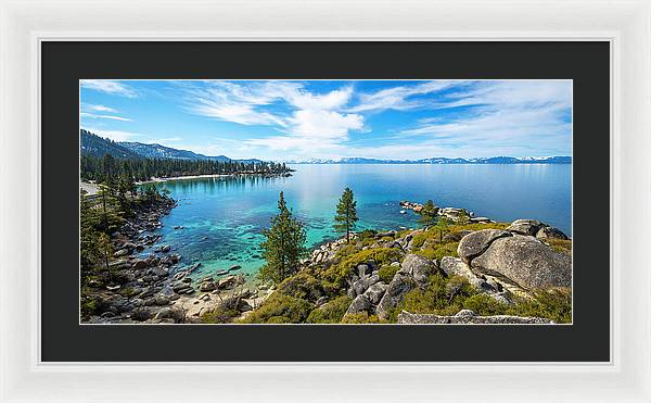 Sand Harbor Panoramic lookout - Framed Print