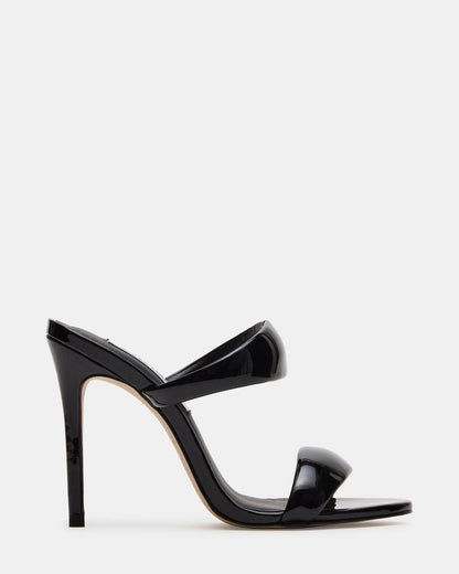 SATURN Black Stiletto Mule Women's Heel | Steve Madden