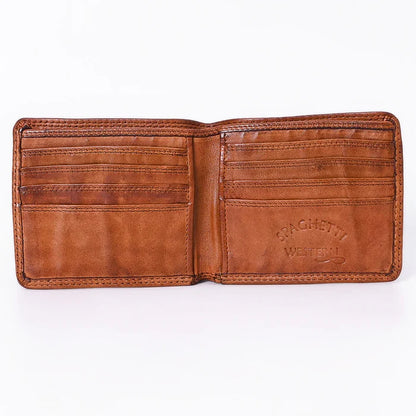 Spaghetti Western Brown Cognac Genuine Leather Wallet LC-SWC449CG