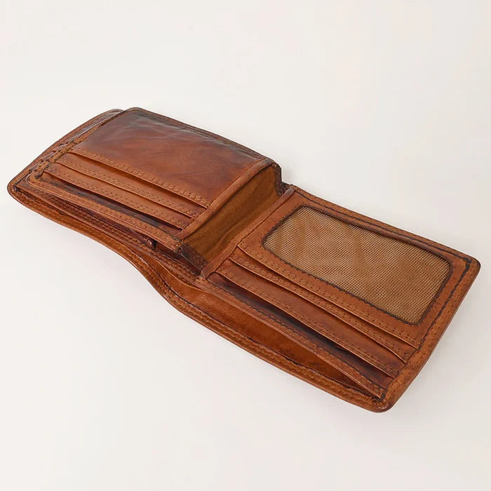 Spaghetti Western Brown Cognac Genuine Leather Wallet SWC463CG