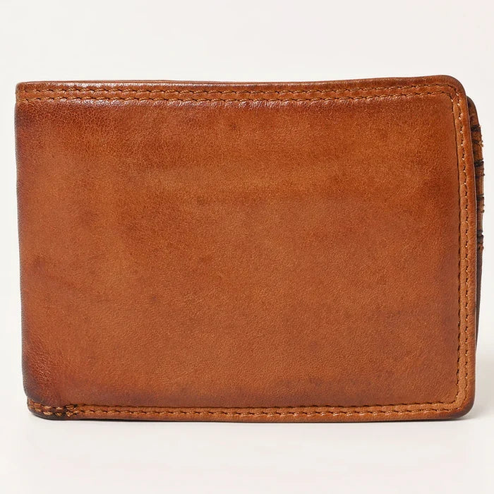Spaghetti Western Brown Cognac Genuine Leather Wallet SWC463CG