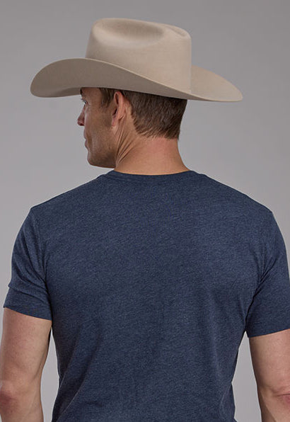 Stetson Heather Blue Old Gold Bucking Bronc Tee 0562-0880
