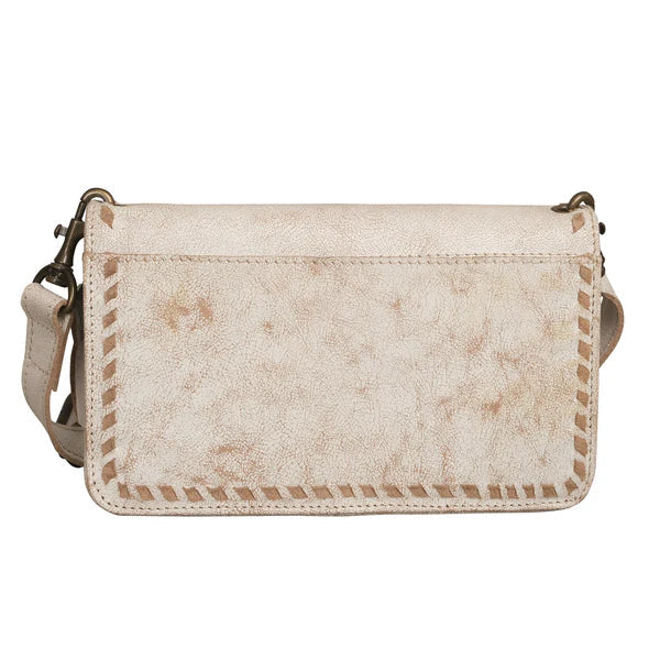 STS Ranchwear Cremello Evie Genuine Leather Crossbody Organizer Purse STS31480