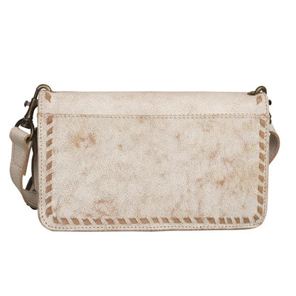 STS Ranchwear Cremello Evie Genuine Leather Crossbody Organizer Purse STS31480