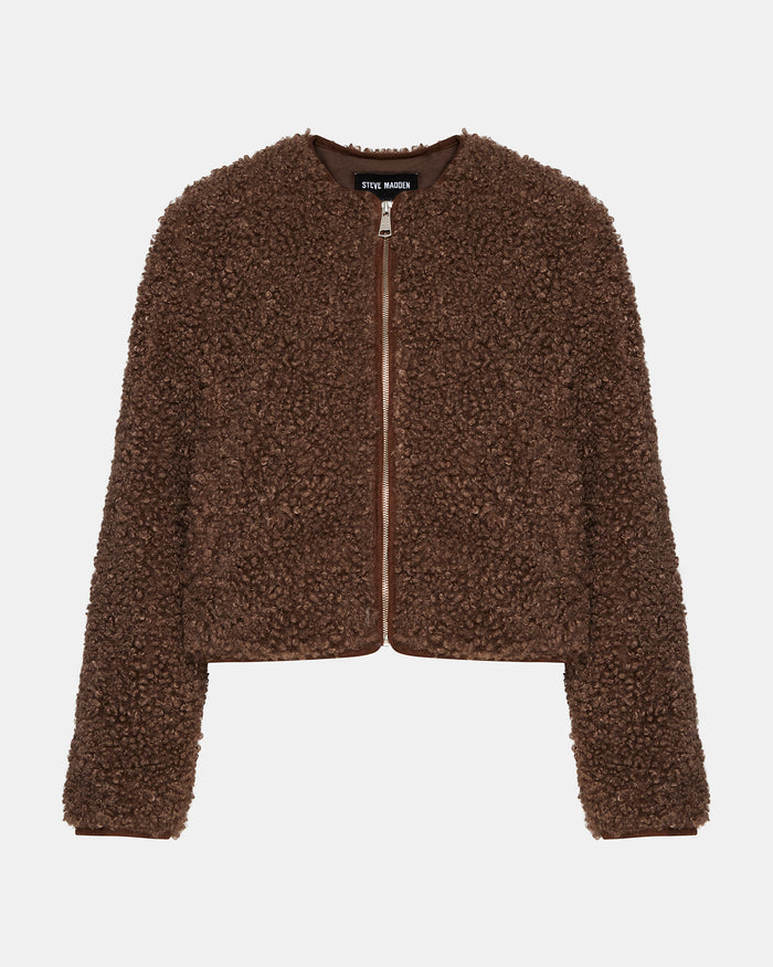TEDDY JACKET BROWN