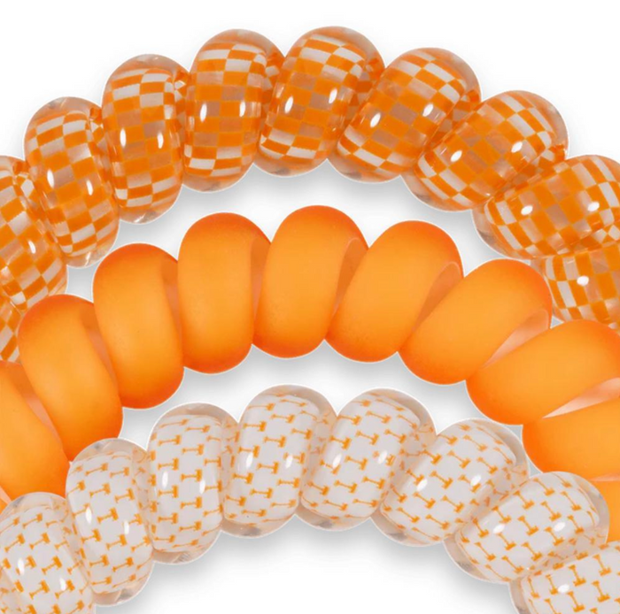 TELETIES Vols Spiral Hair Coils/Ties, Large