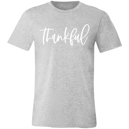 Thankful graphic t-shirt in Athletic Heather