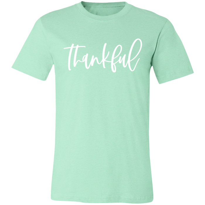 Thankful graphic t-shirt in Heather Mint