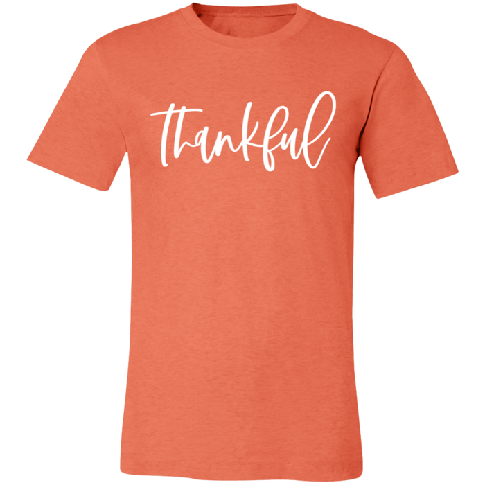 Thankful graphic t-shirt in Heather Orange