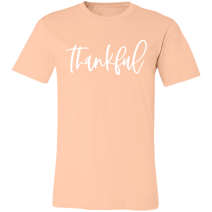 Thankful graphic t-shirt in Heather Peach