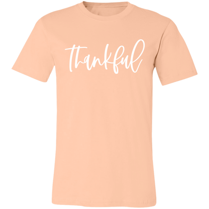 Thankful graphic t-shirt in Heather Peach
