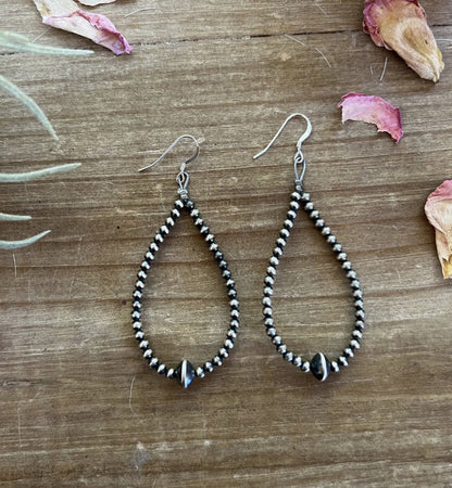 The Bijoux FAB Sterling Silver Pearl Teardrop Small Hook Earrings EAR-STE-038 EAR-NAV-038-DAN