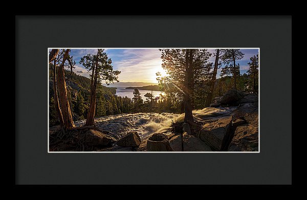 The Heart Of Eagle Falls By Brad Scott - Framed Print