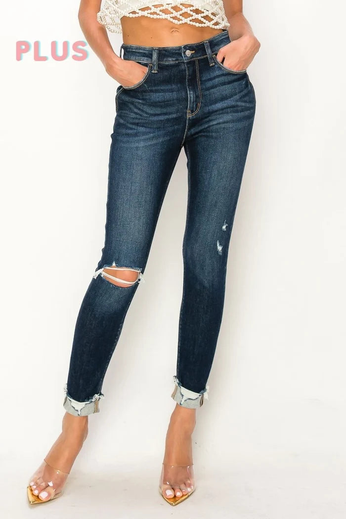 Tina High Rise Skinny Jeans- Extend Sizes