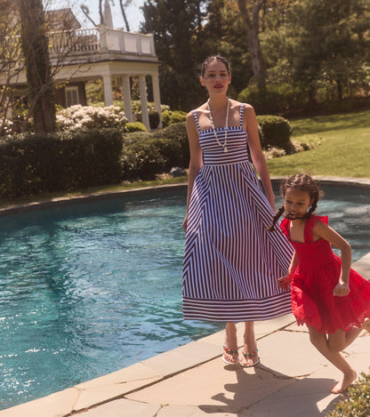 The Tiny Ellie Nap Dress - Cherry Trellis Broderie