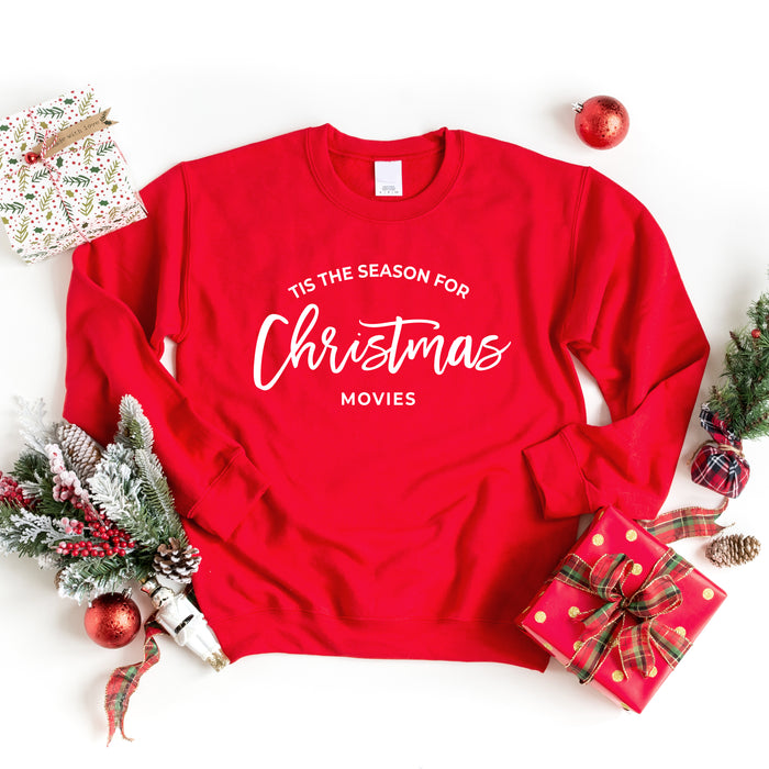 'Tis The Season For Christmas Movies crewneck sweatshirt