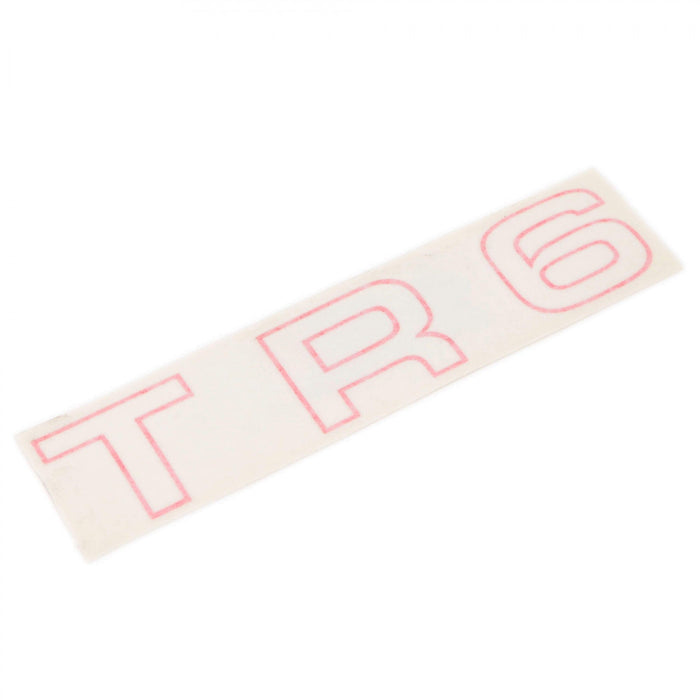 tr6-625666 Rear fender emblem RED