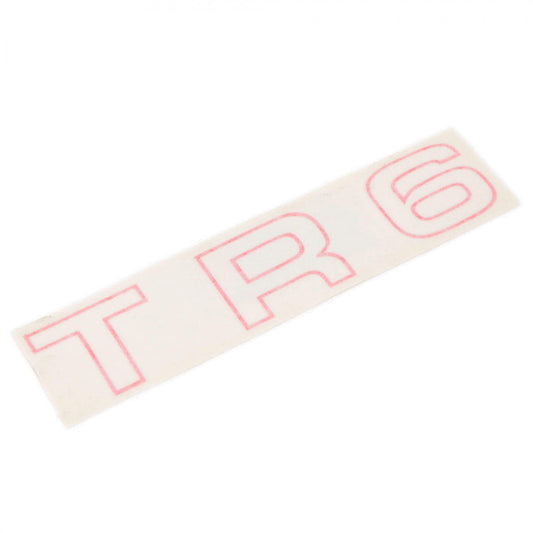 tr6-625666 Rear fender emblem RED