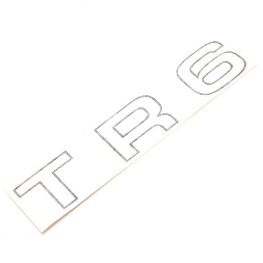 TR6-625667 Rear Fender Emblem WHITE