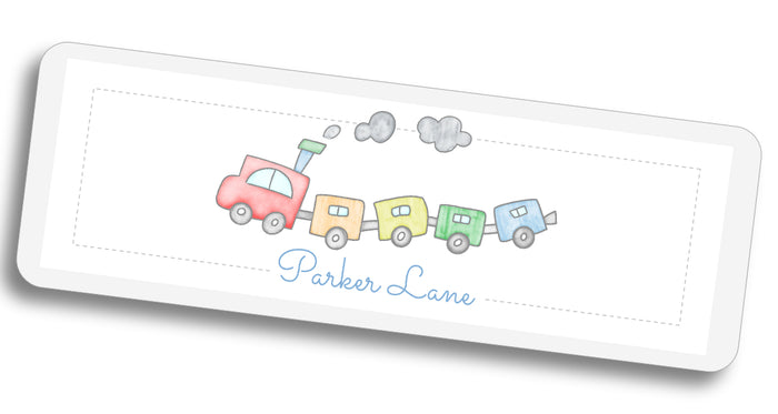 Train Bookmark - Colorful