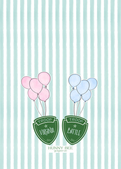 Troop Beverly Hills Birthday Invitation
