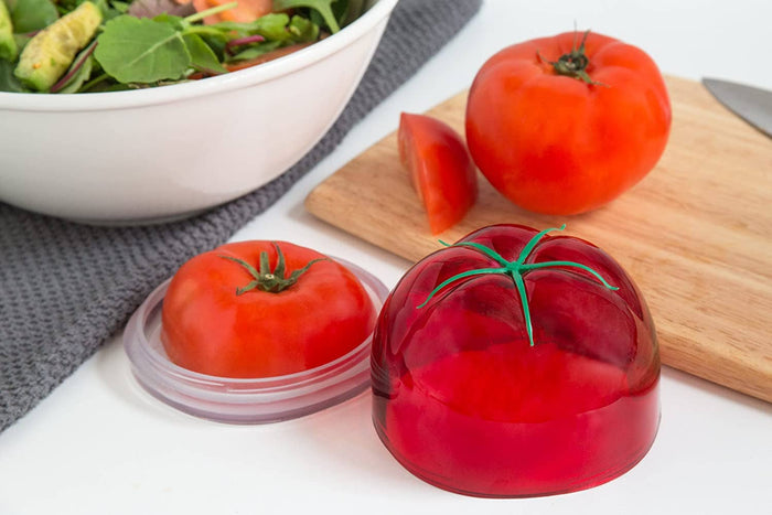 TULZ Tomato Save-A-Half, Red, 4" x 4" x 3"