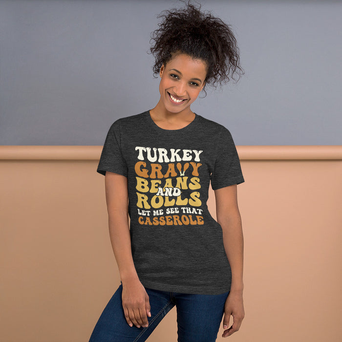 Thanksgiving foodie shirt with turkey gravy design and festive phrase