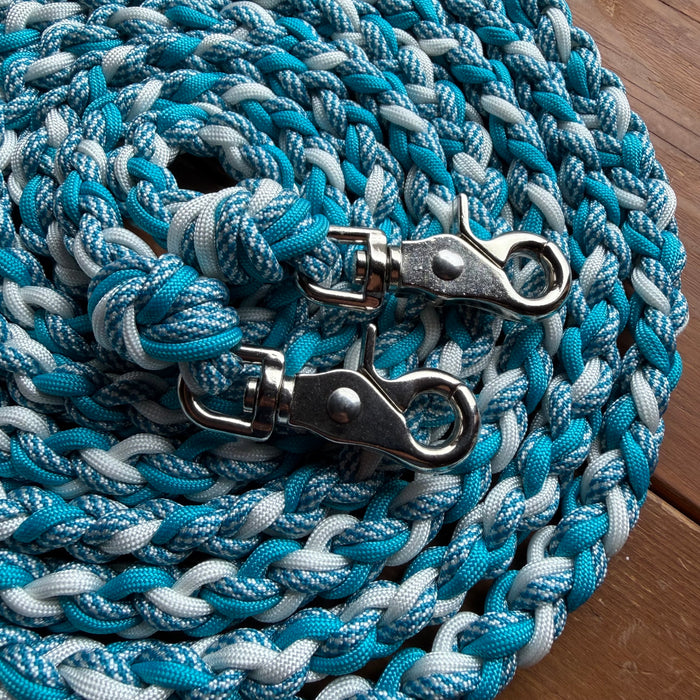 Turquoise Swirls Split Reins