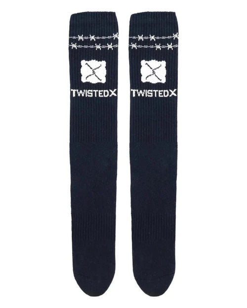 Twisted X Barbed Wire Crew Socks SOCK002 SOCK003-Painted Cowgirl Western Store
