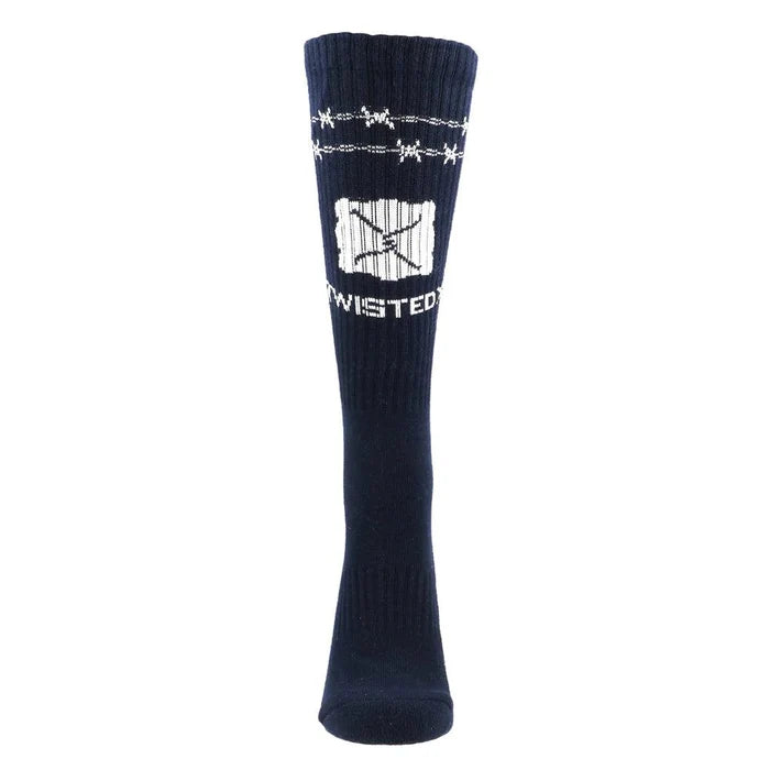 Twisted X Barbed Wire Crew Socks SOCK002 SOCK003-Painted Cowgirl Western Store