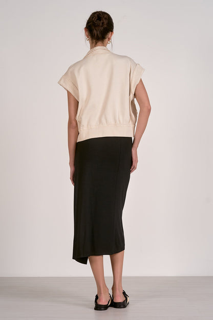 Elan Cap Sleeve Zipper Vest