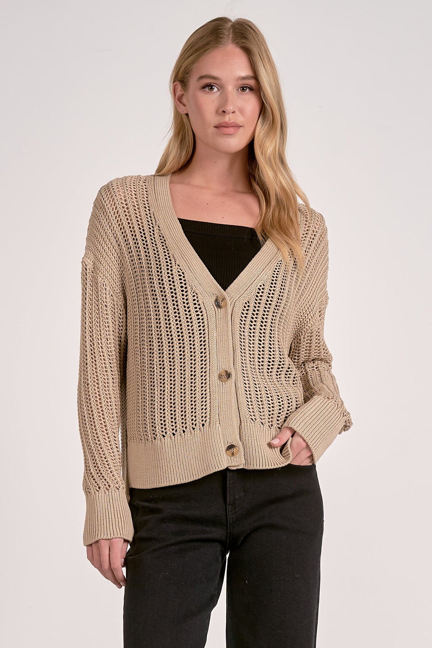 Elan Button Up Cardigan
