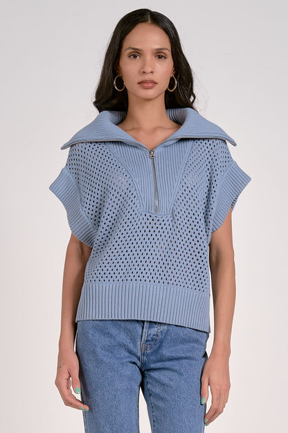 Elan 1/4 Zip Collar Sweater