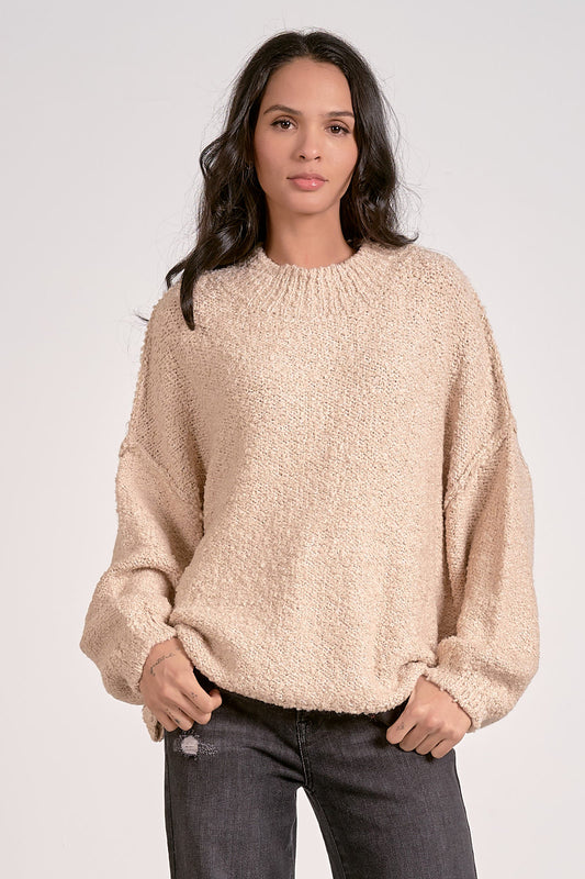 Elan Crewneck Boucle Sweater