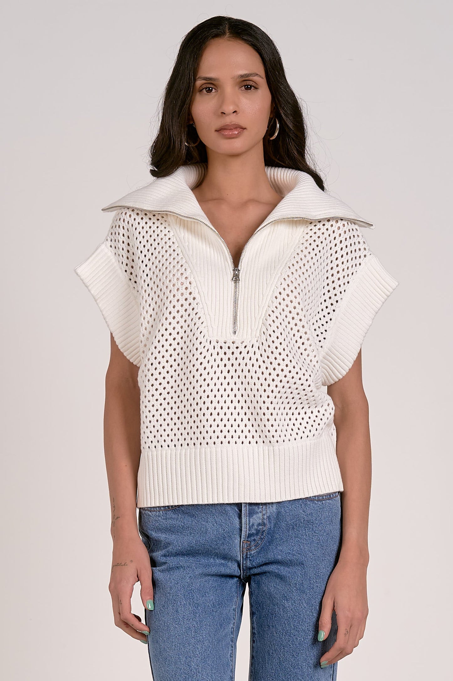 Elan 1/4 Zip Collar Sweater