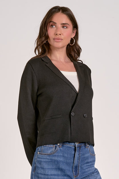 Elan Sweater Jacket Lapel