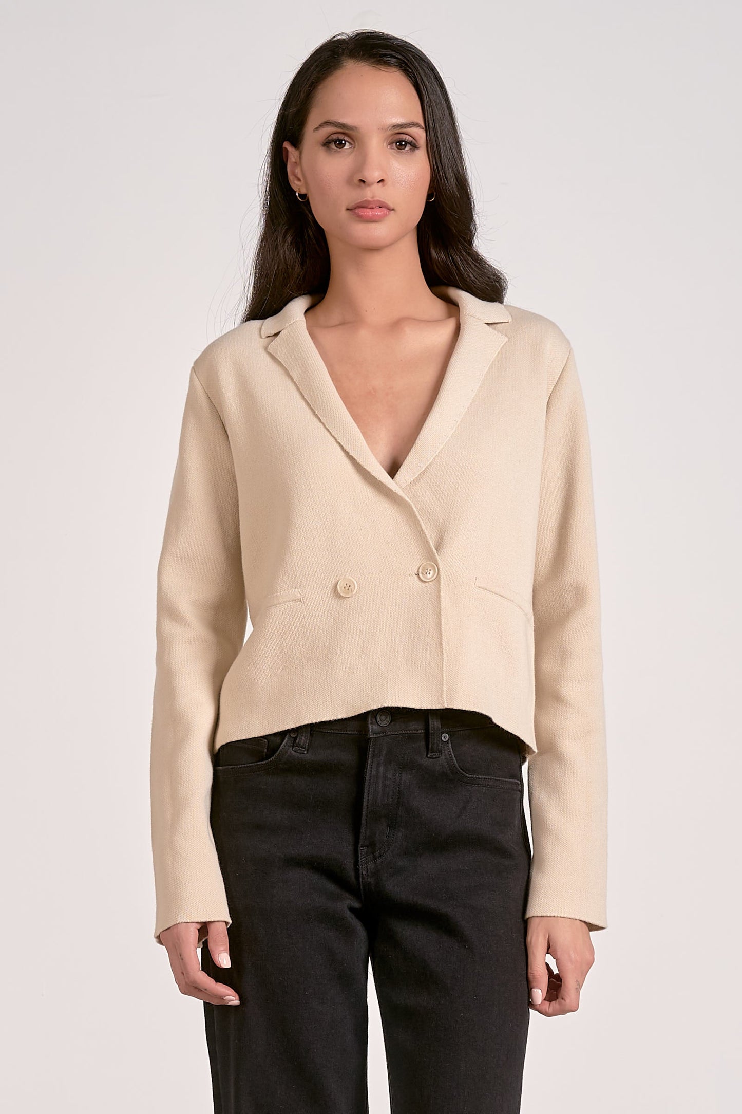 Elan Sweater Jacket Lapel