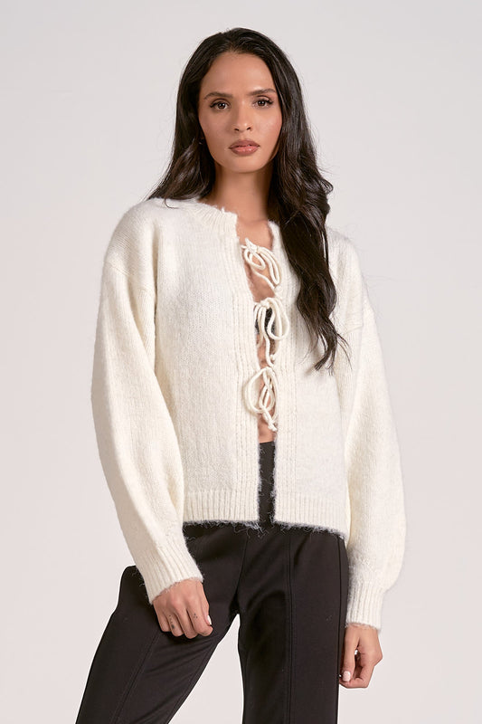 Elan Tie Front Cardigan