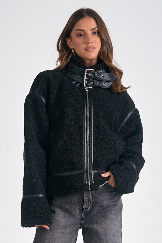 Elan Sherpa Bomber Jacket