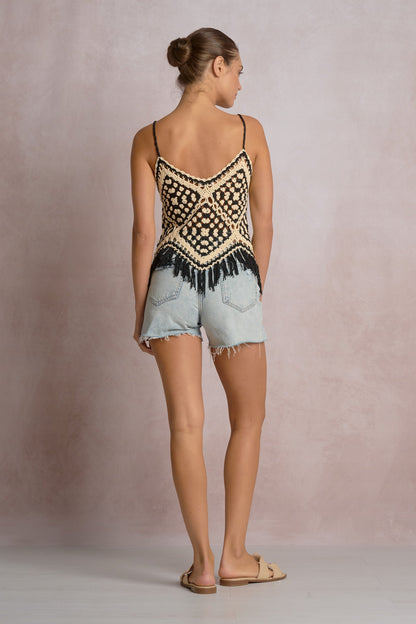 Elan Fringe Tank Top