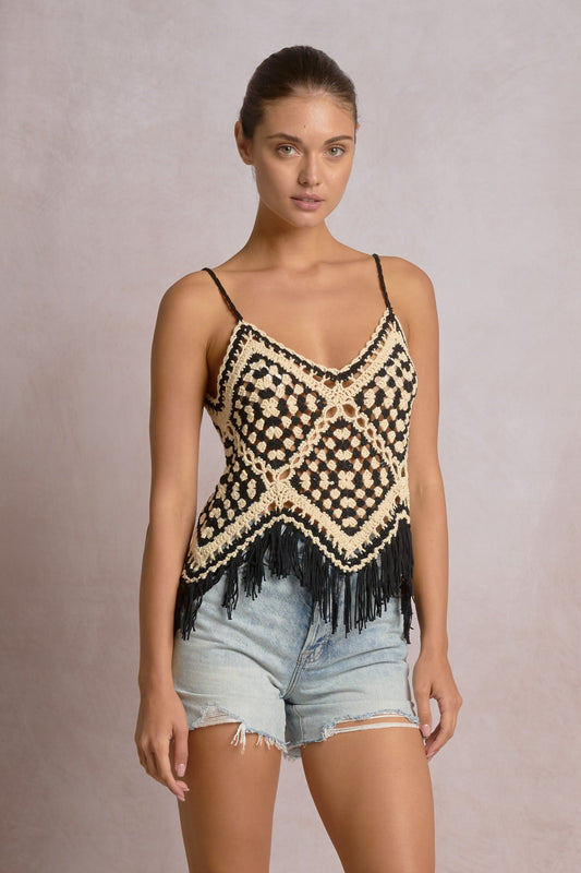 Elan Fringe Tank Top