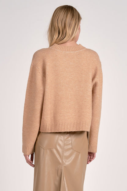 Elan Crewneck Colorblock Sweater
